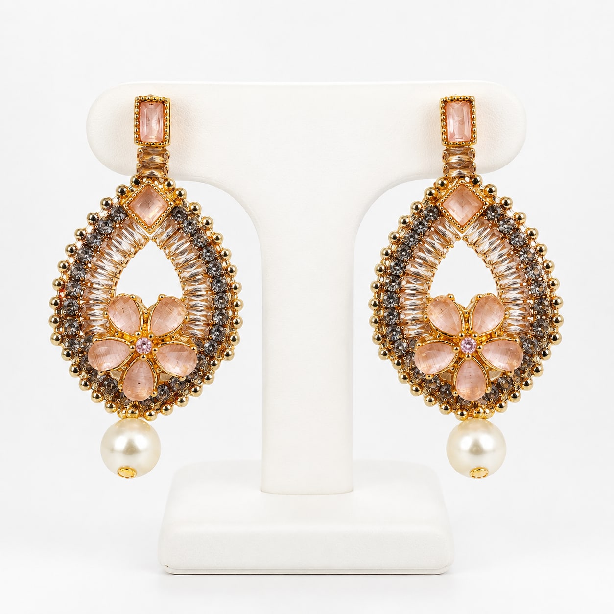 Blush Blossom Pearl Earrings
