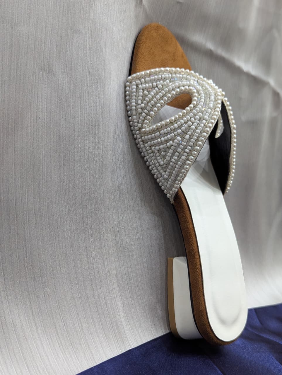 Pearl Knot Flat Slides — handcrafted Slides by Wear Adora 6