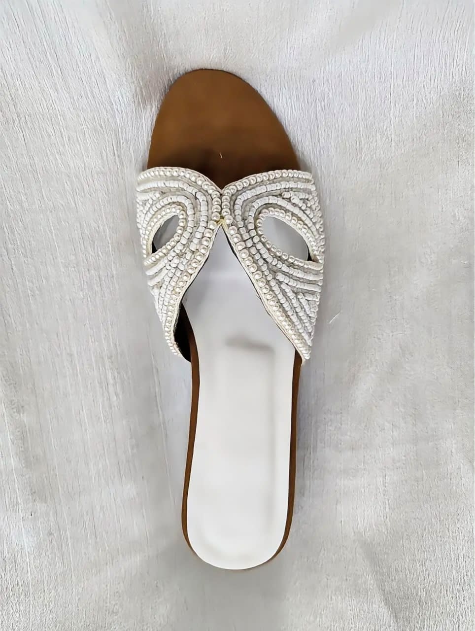 Pearl Knot Flat Slides — handcrafted Slides by Wear Adora 3