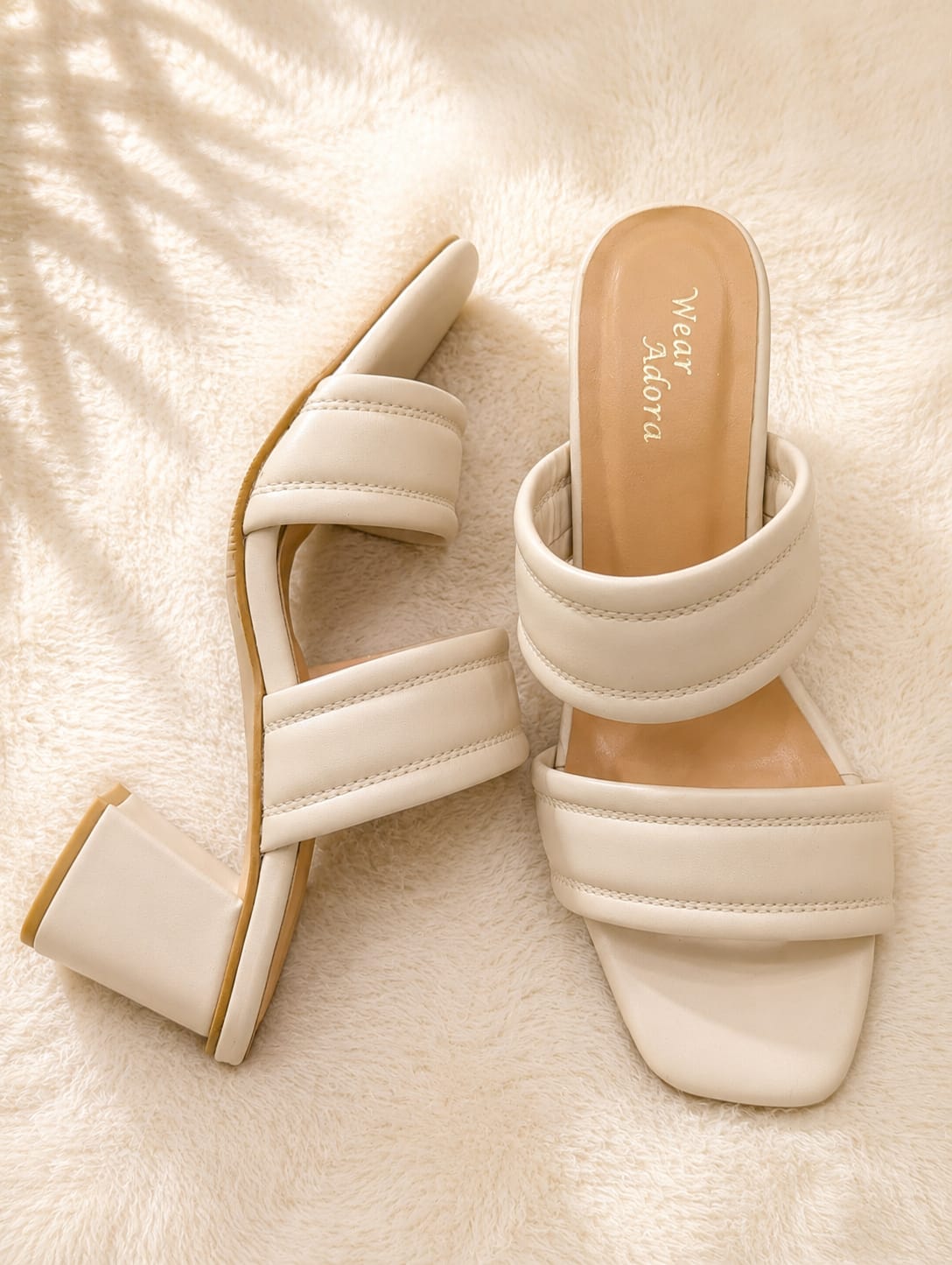 Premium Double Strap Heels — handcrafted Heels by Wear Adora Pakistan