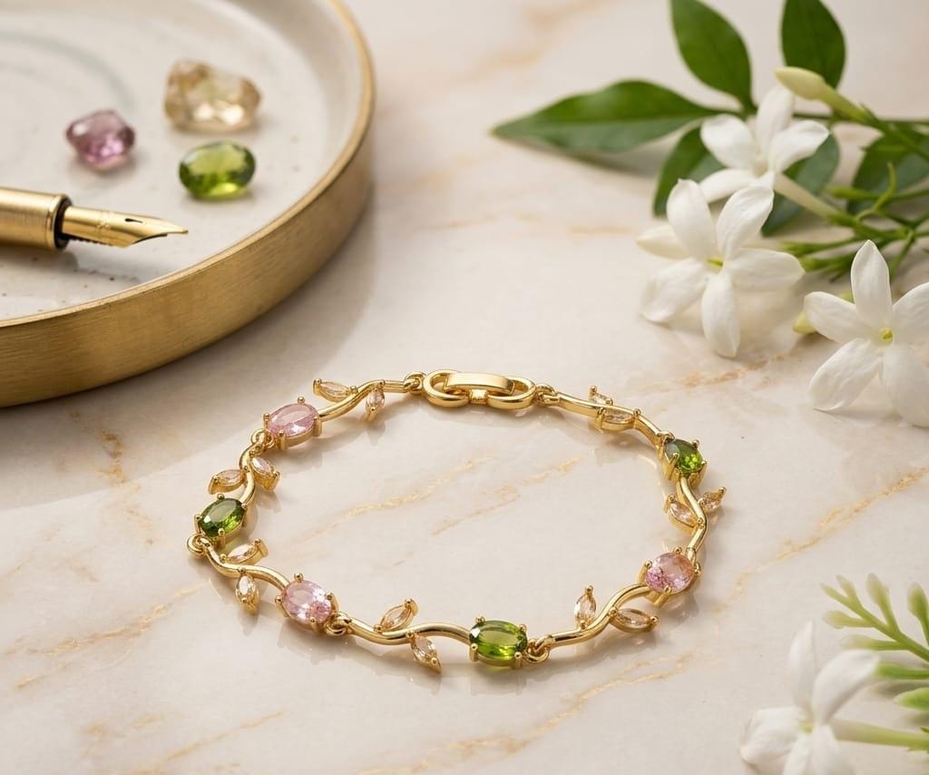 Luxury Multicolor Crystal Bracelet — handcrafted Bangles by Wear Adora Pakistan