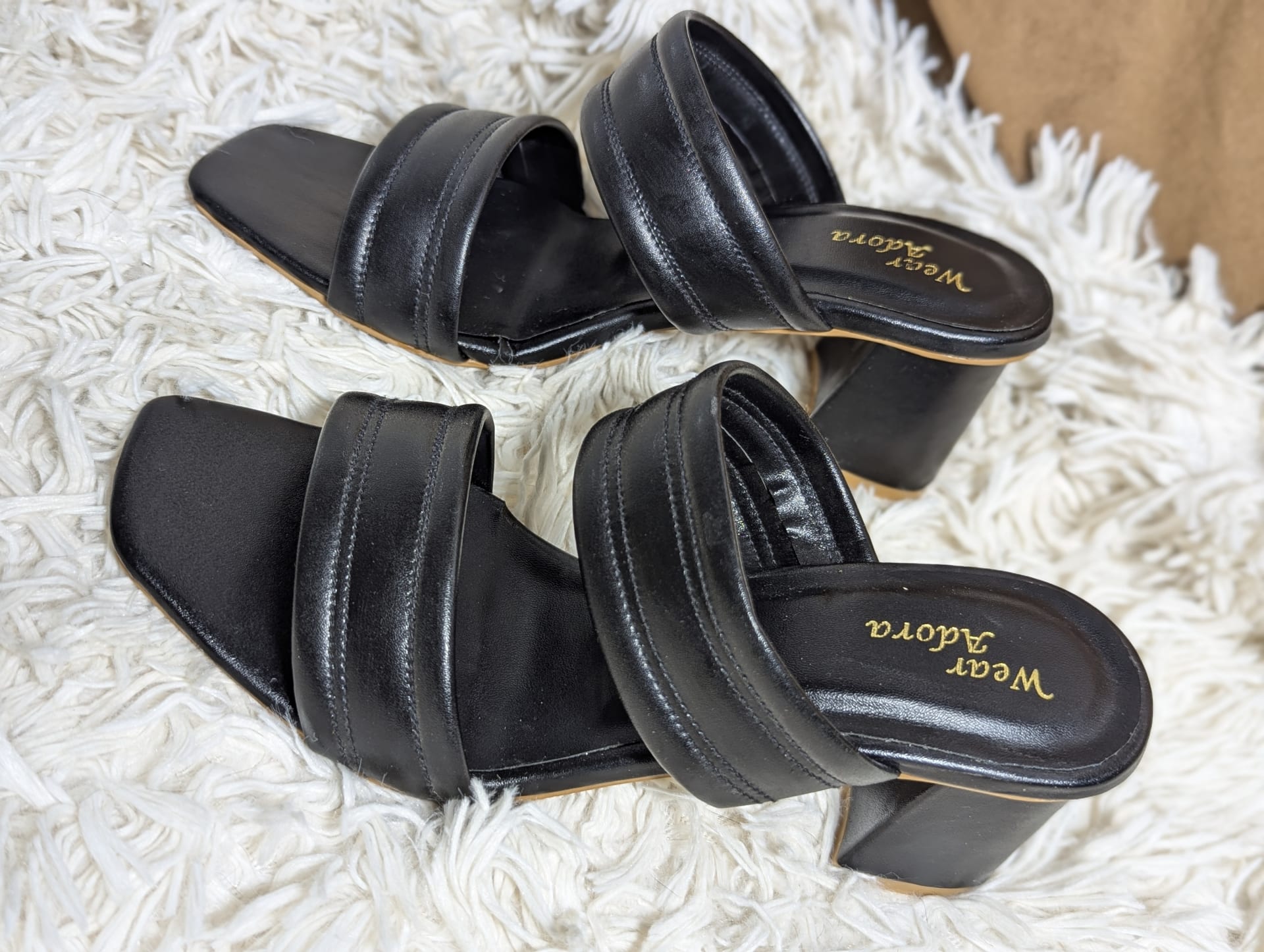 Black block heel — handcrafted Heels by Wear Adora 3