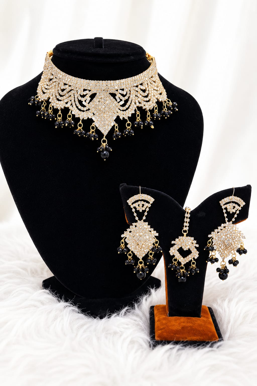 Noor-e-Zar Bridal Choker Set — handcrafted Necklace by Wear Adora 3