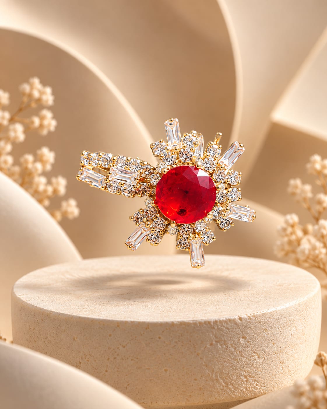 Royal Zircon Statement Ring — handcrafted Ring by Wear Adora