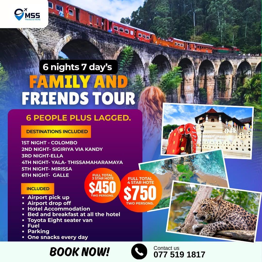 Family and Friend Tour Package