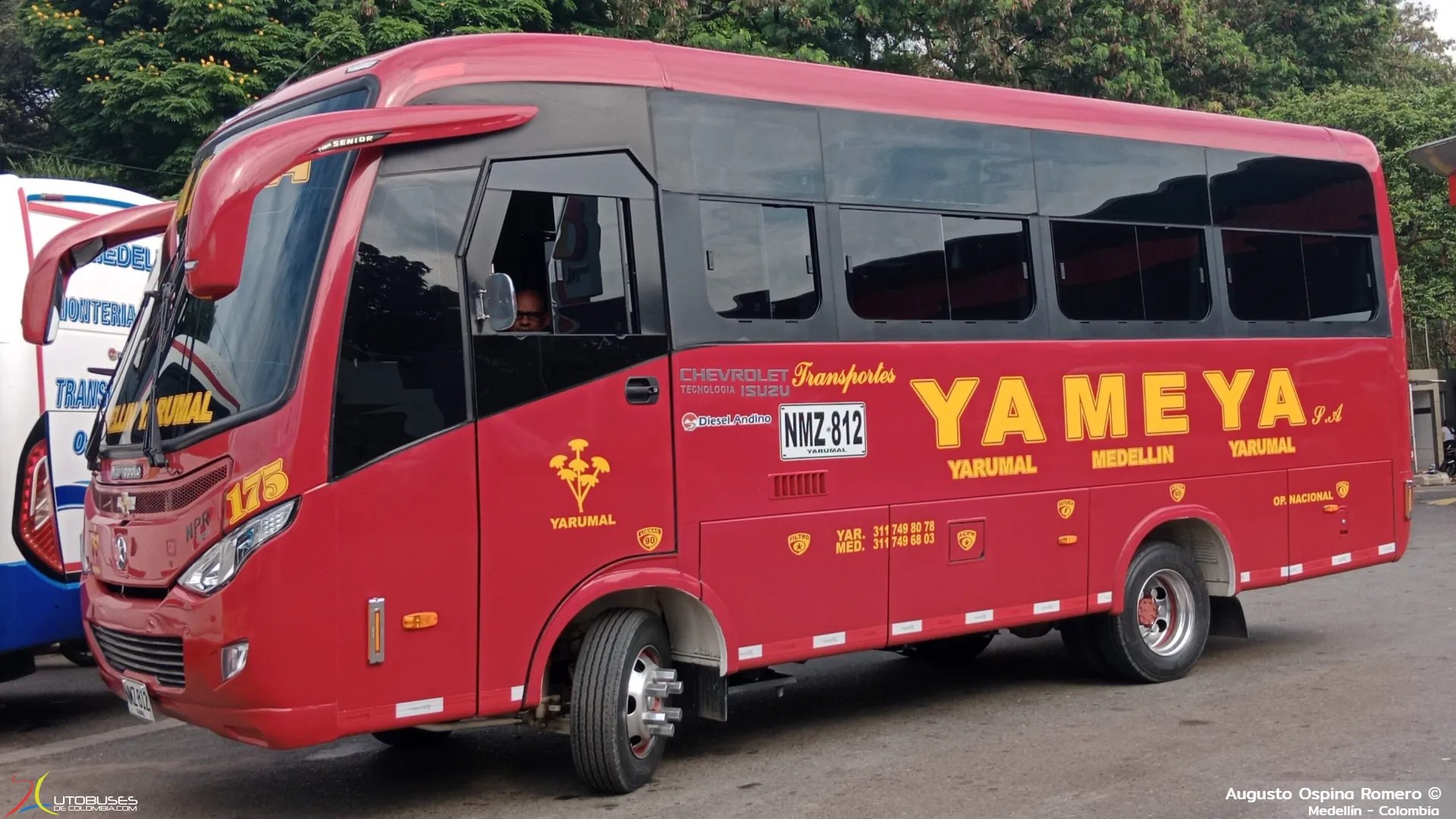 Marcopolo New Senior Chevrolet Isuzu NPR Reward de Transportes Yameya S.A.