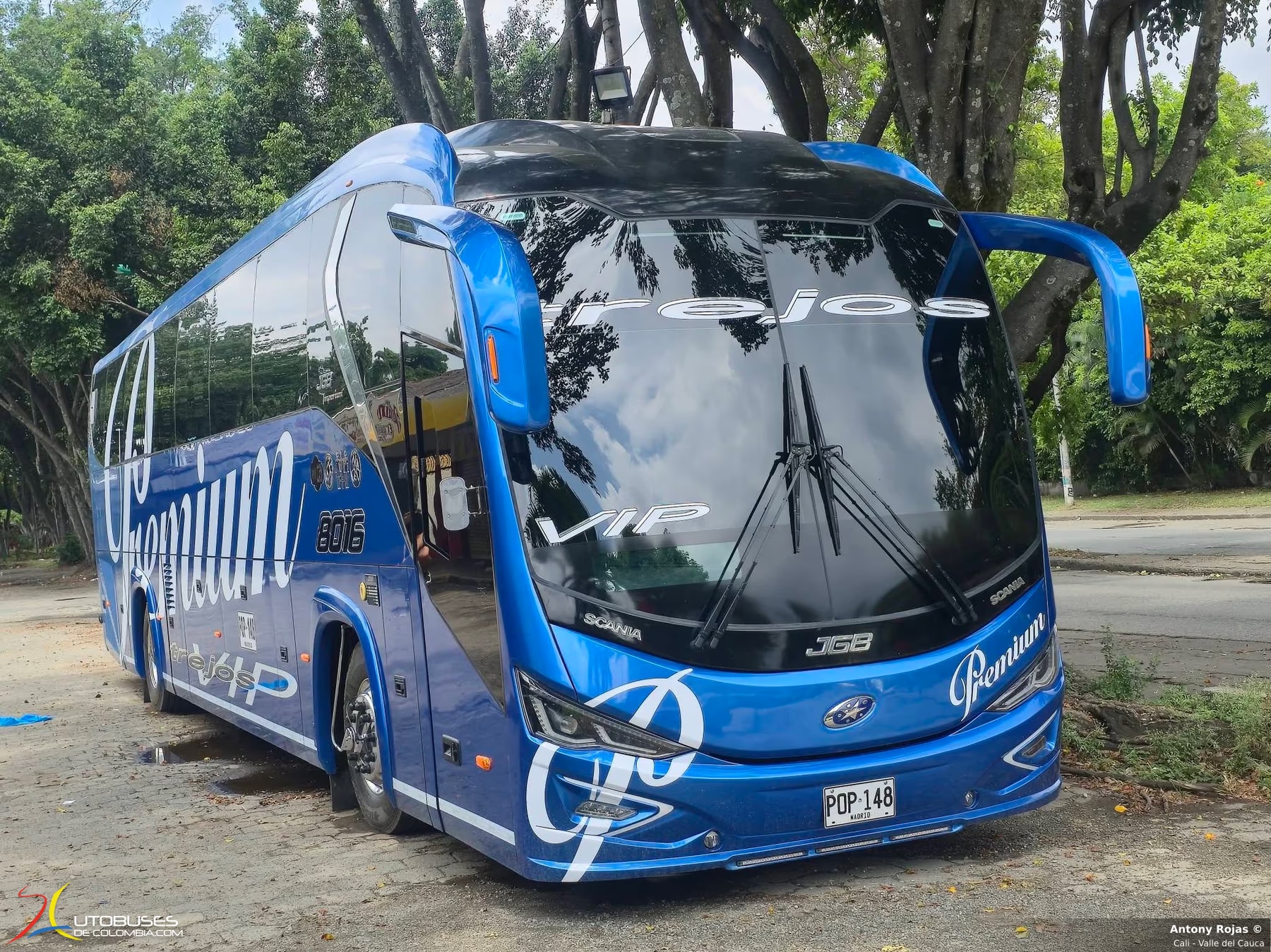 Marcopolo Paradiso 1200 G8 Scania K410 de Expreso Trejos