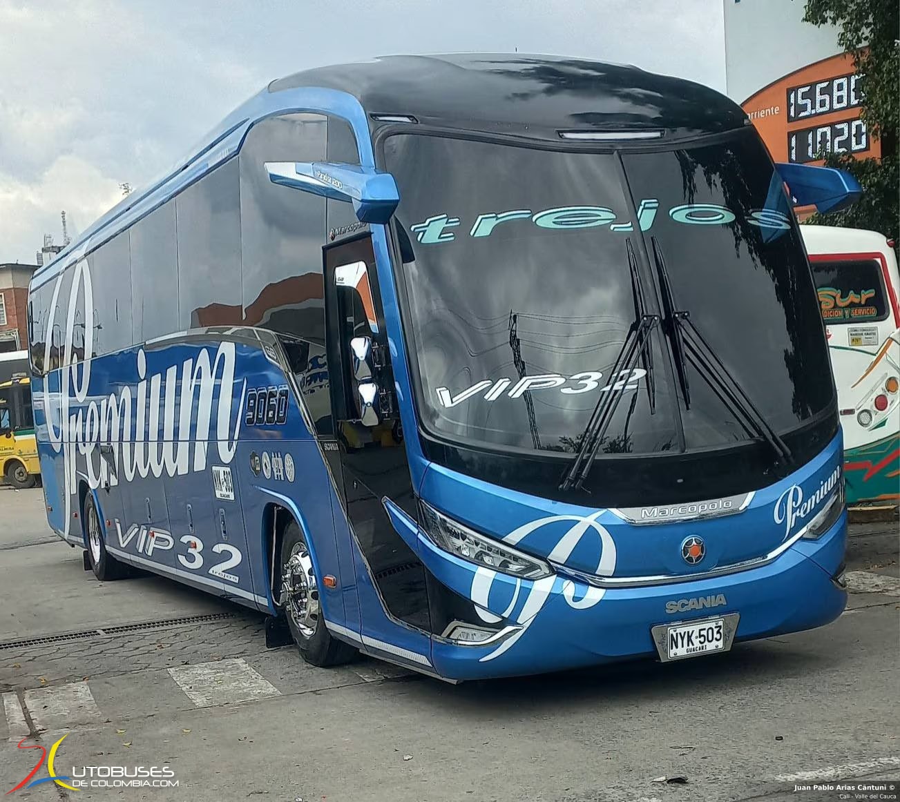 Marcopolo Paradiso 1200 G8 Scania K410 de Expreso Trejos