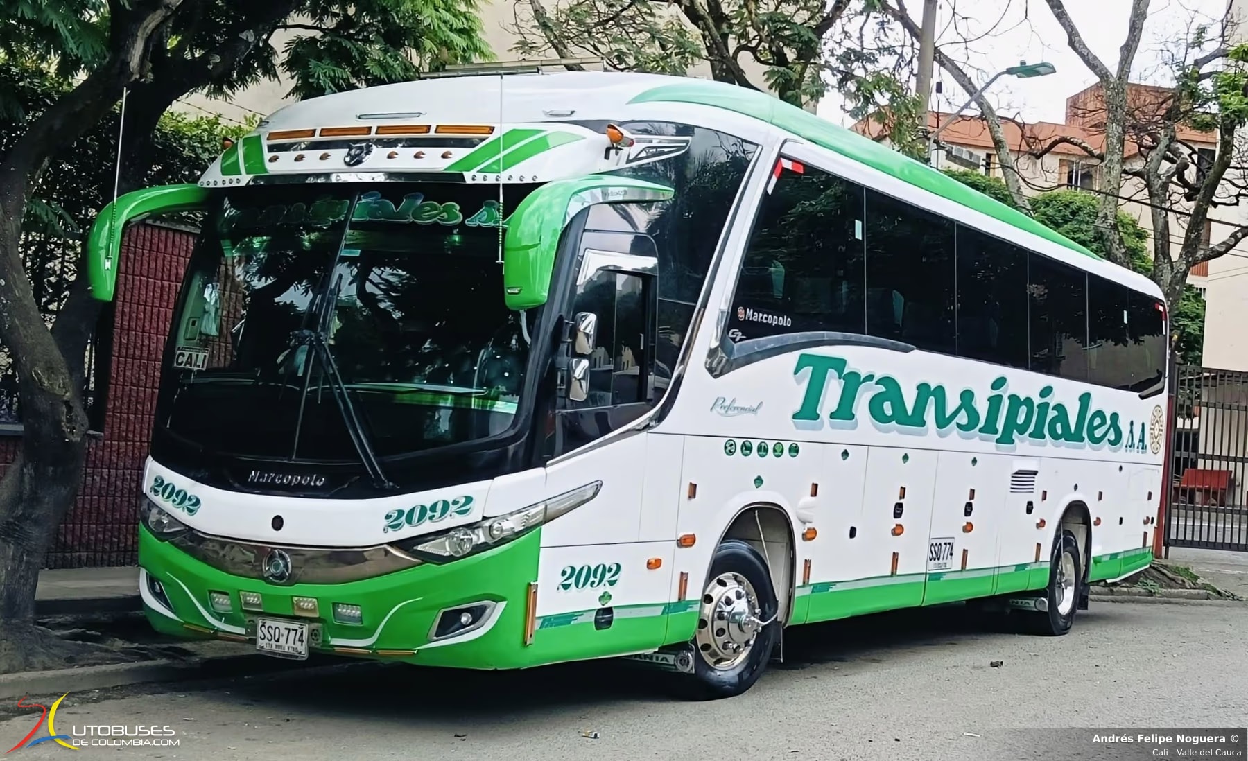 Marcopolo Paradiso 1200 G7 Scania K400 de Transipiales S.A.