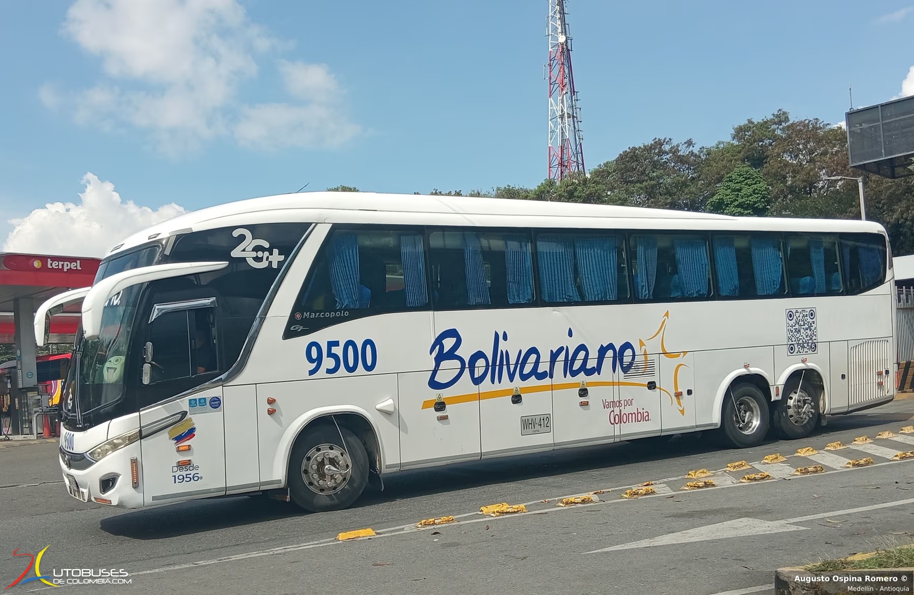 Marcopolo Paradiso 1200 G7 Scania K410 de Expreso Bolivariano S.A.