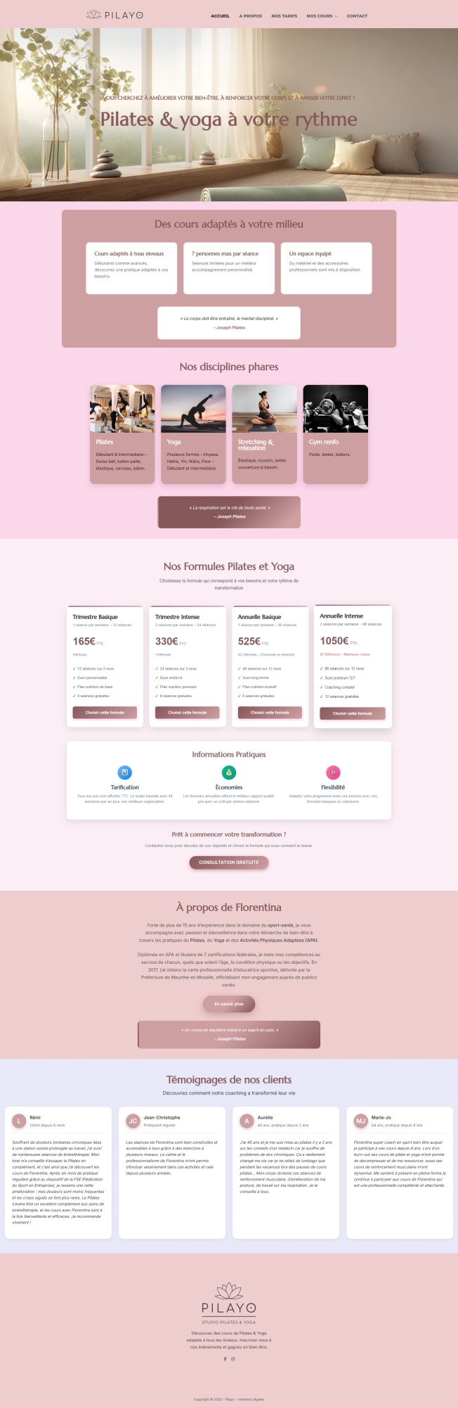 Création du site pilayo.fr
