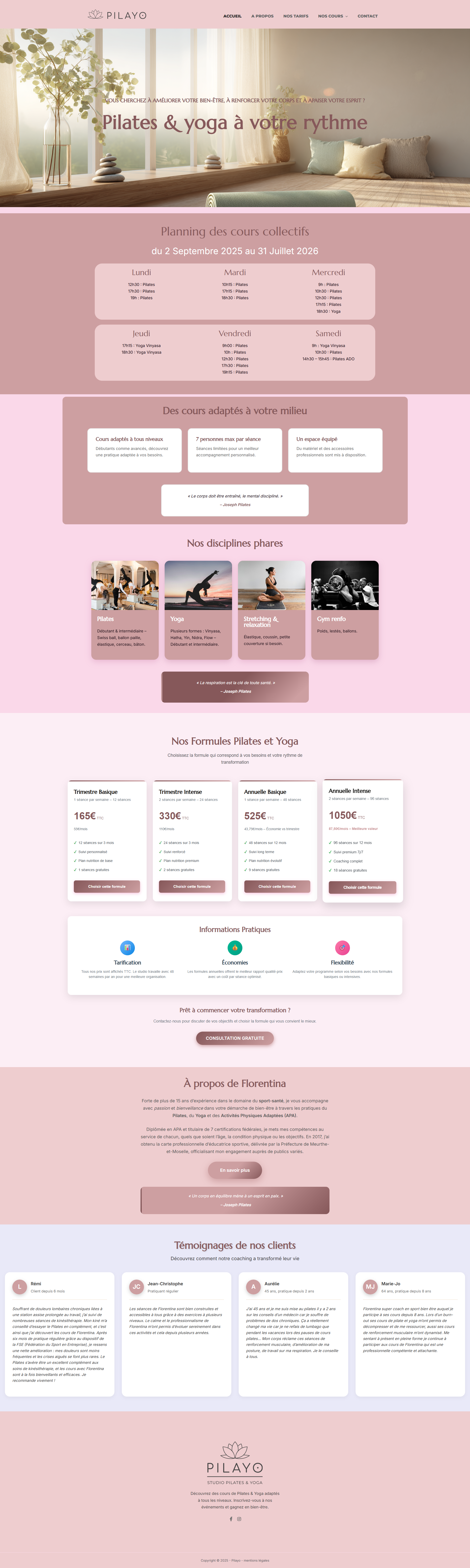 Création du site pilayo.fr