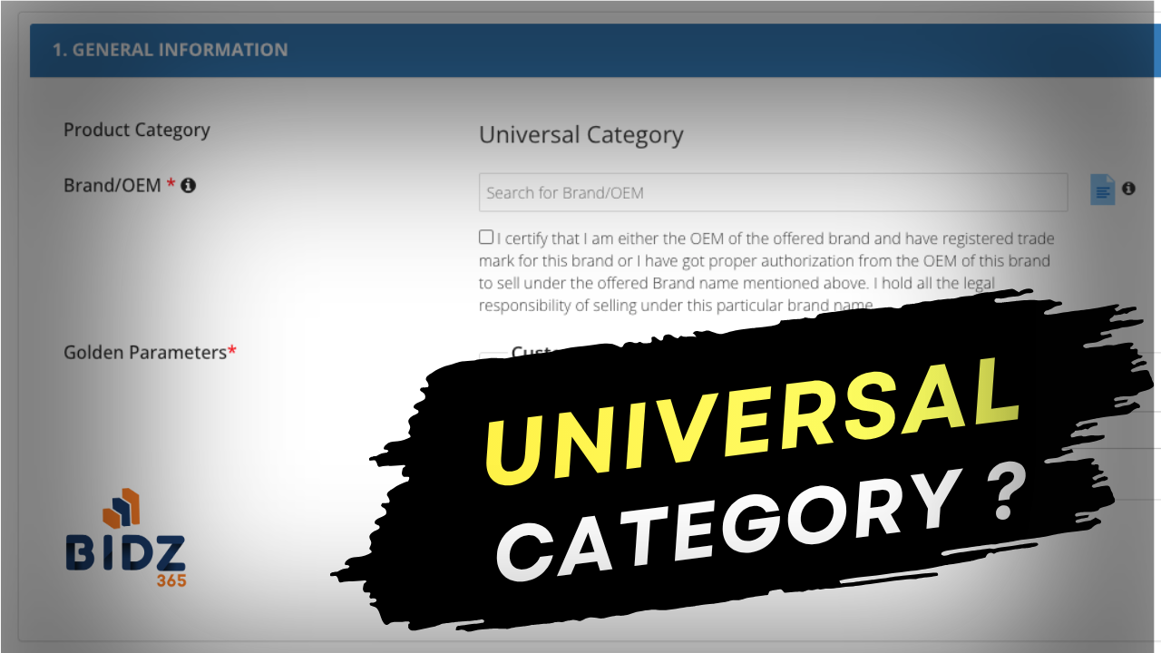 Universal Category on GeM: A Seller’s Guide to Custom Catalog Bids