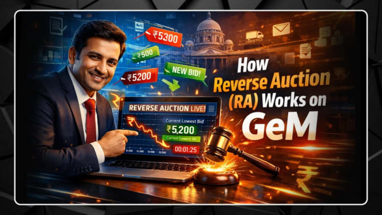 How Reverse Auction (RA) Works on GeM