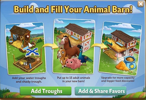 Build and fill your barn with Animals