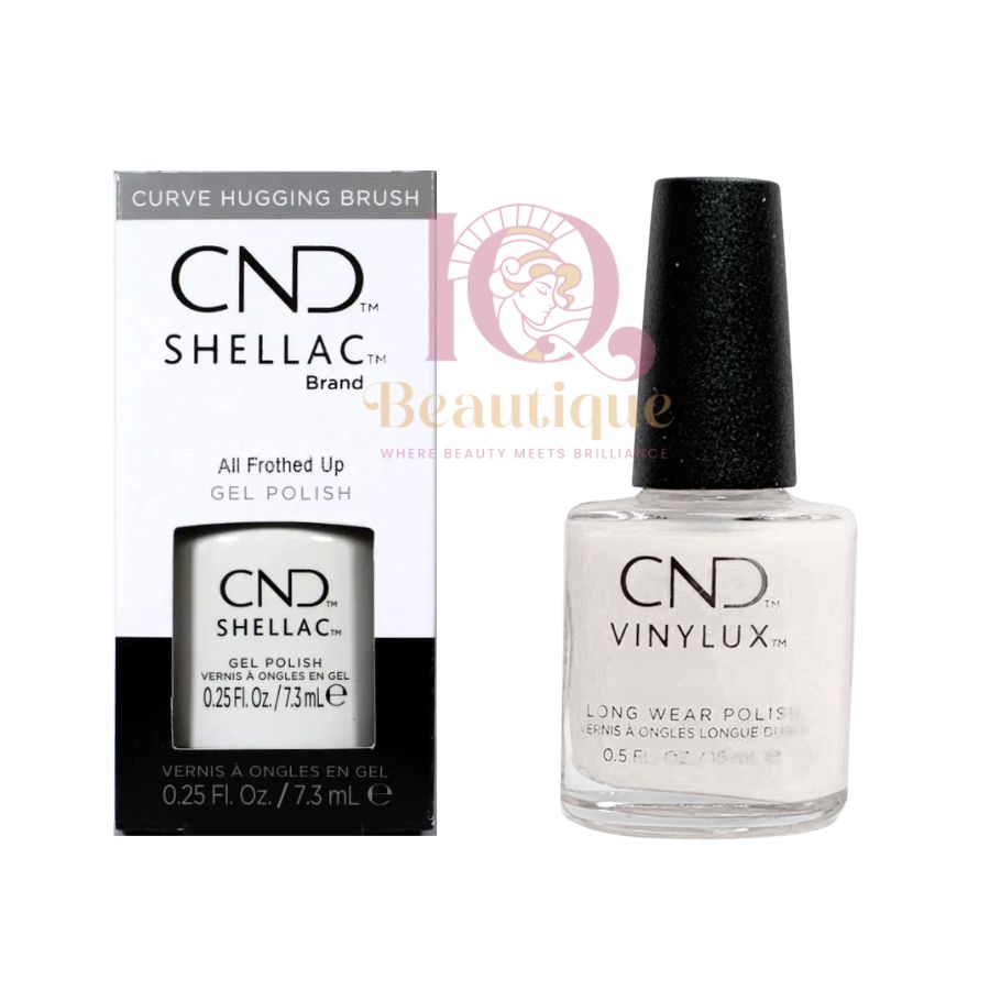 All Back Shellac CND DUO Shellac Gel Polish 0.25 oz/ 7.5 mL & Vinylux 0.5fl.oz/15ml ...