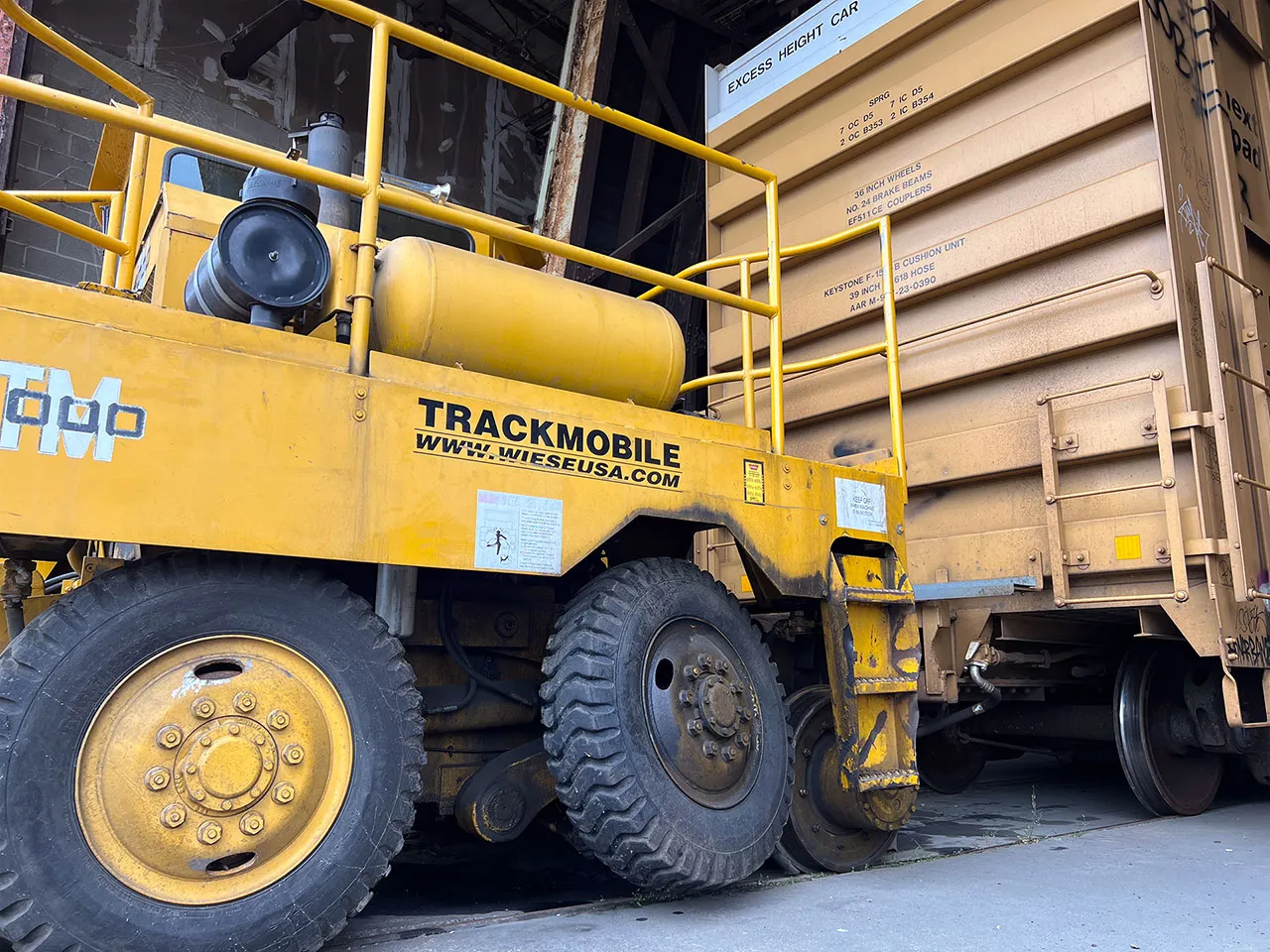 GWSI railcar mover at Chester facility