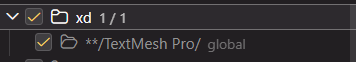 Group showing 1/1 pattern enabled, with collapse button