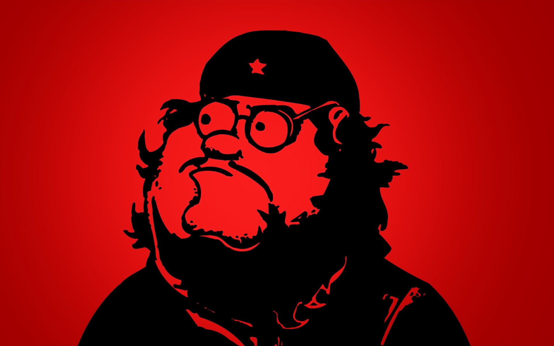 Communist cartoon background