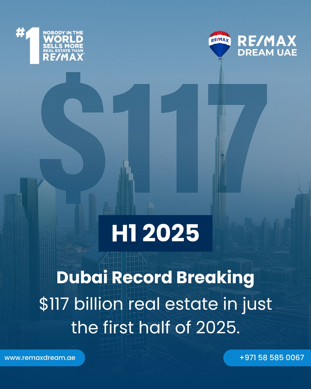 Dubai Real Estate Hits Historic $117 Billion Milestone in Just Six Months