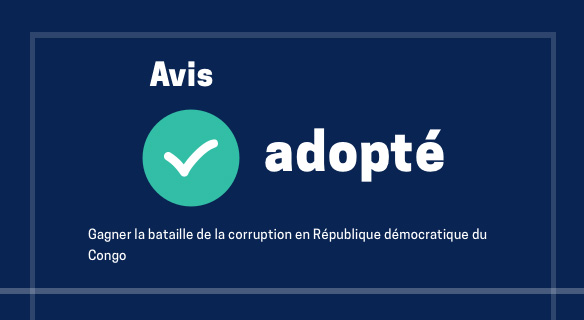 Gagner la bataille de la corruption