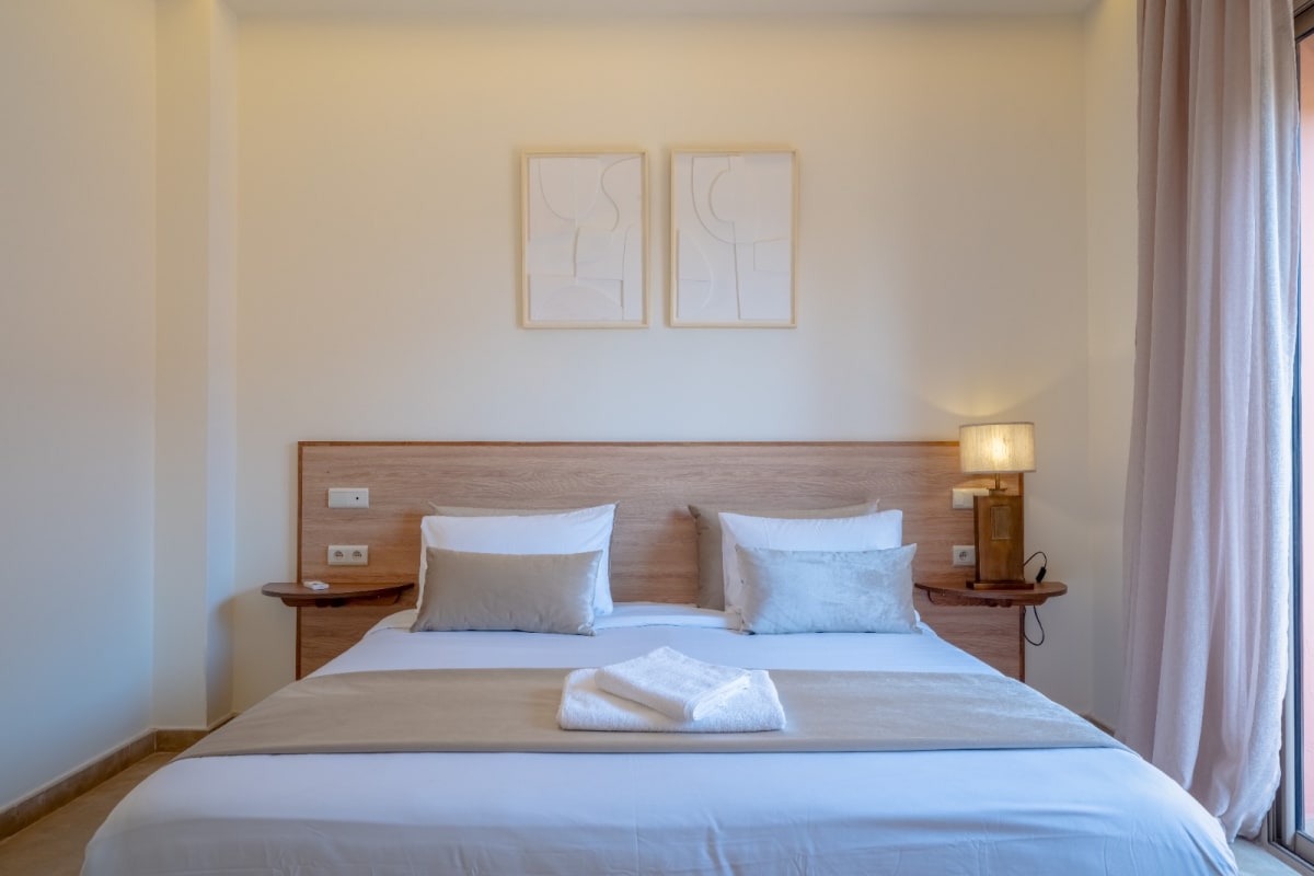 Suite Suite 5 de la Villa Argan Golf — lit et salle de bain privée
