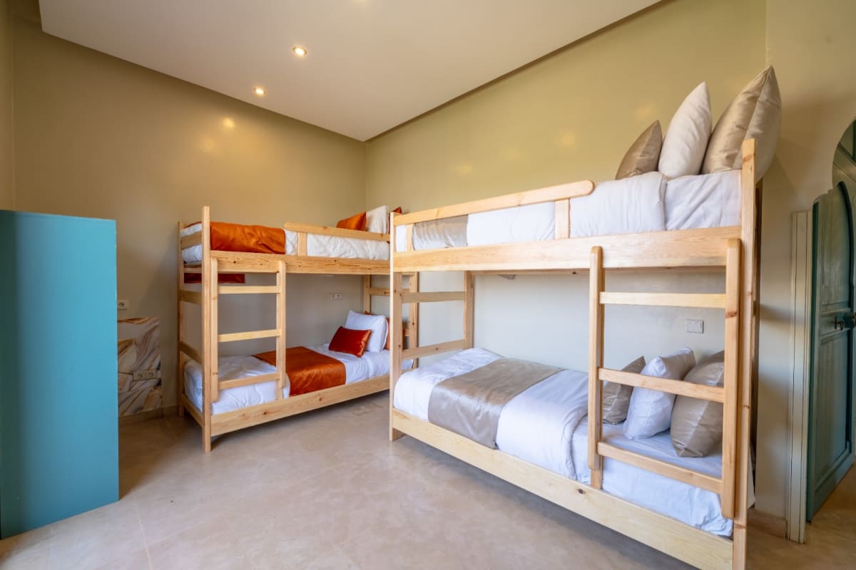 Suite Suite 7 de la Villa Argan Golf — lit et salle de bain privée
