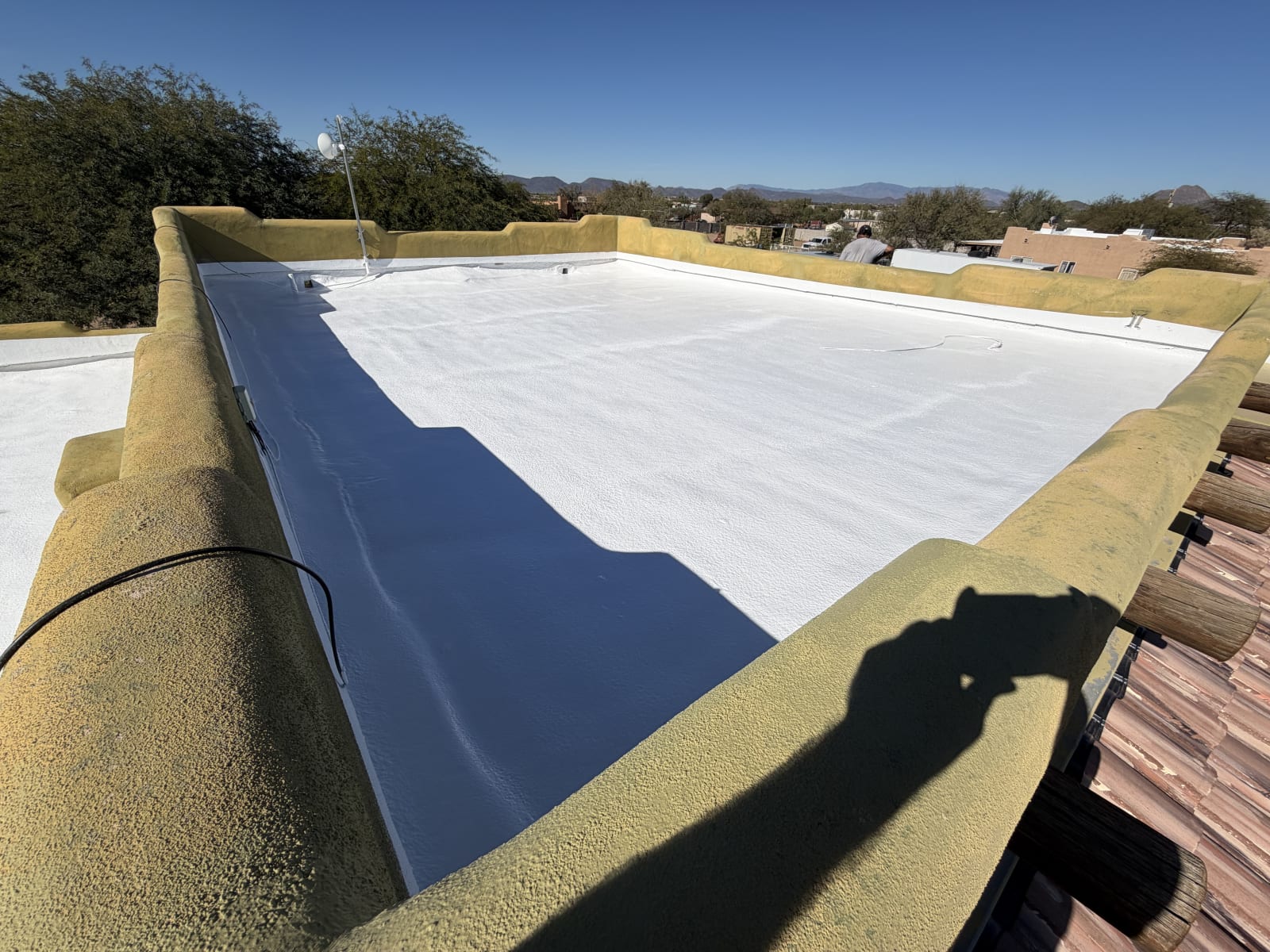 Foam roof recoat by Roof Boyz in Scottsdale, AZ