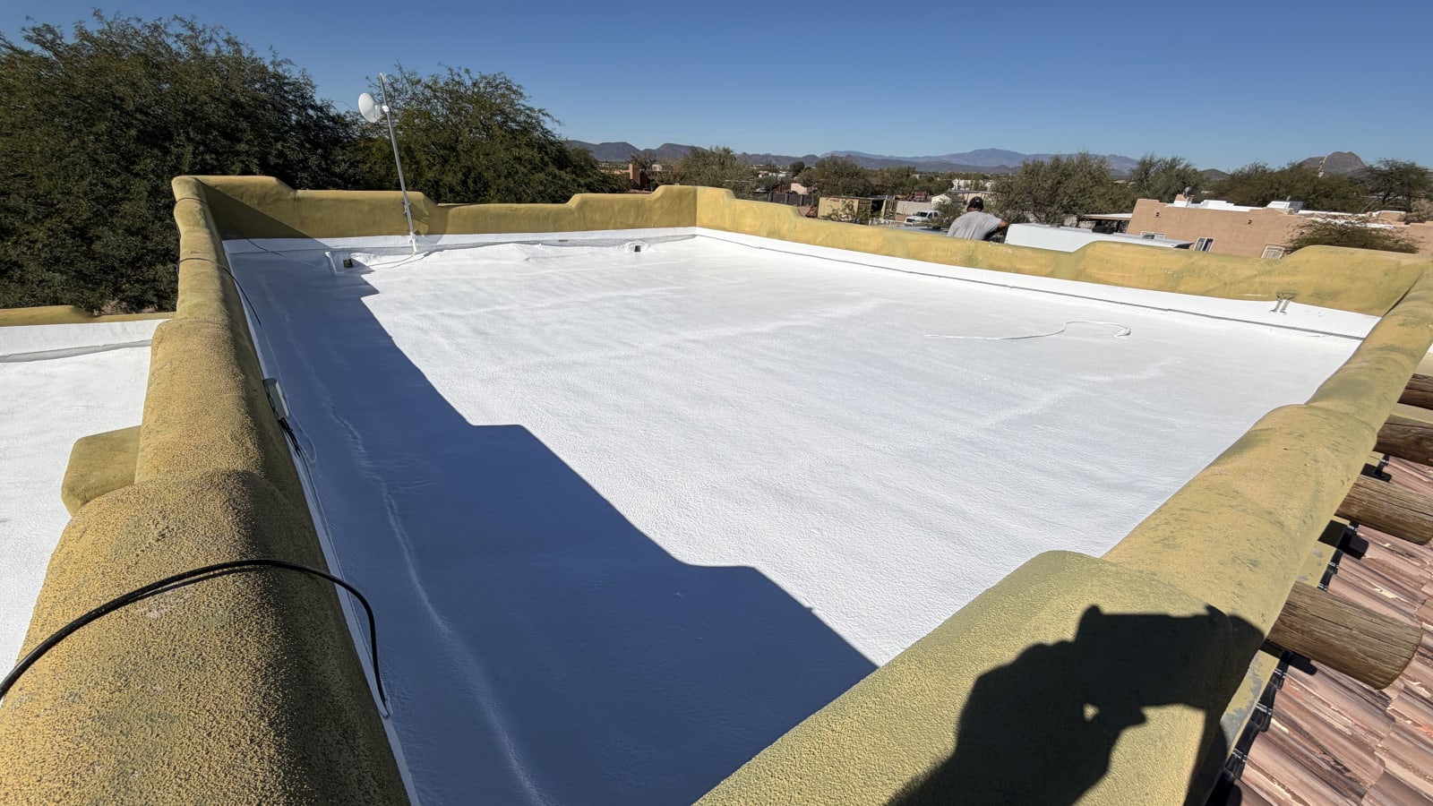 Foam roof recoat by Roof Boyz in Scottsdale, AZ