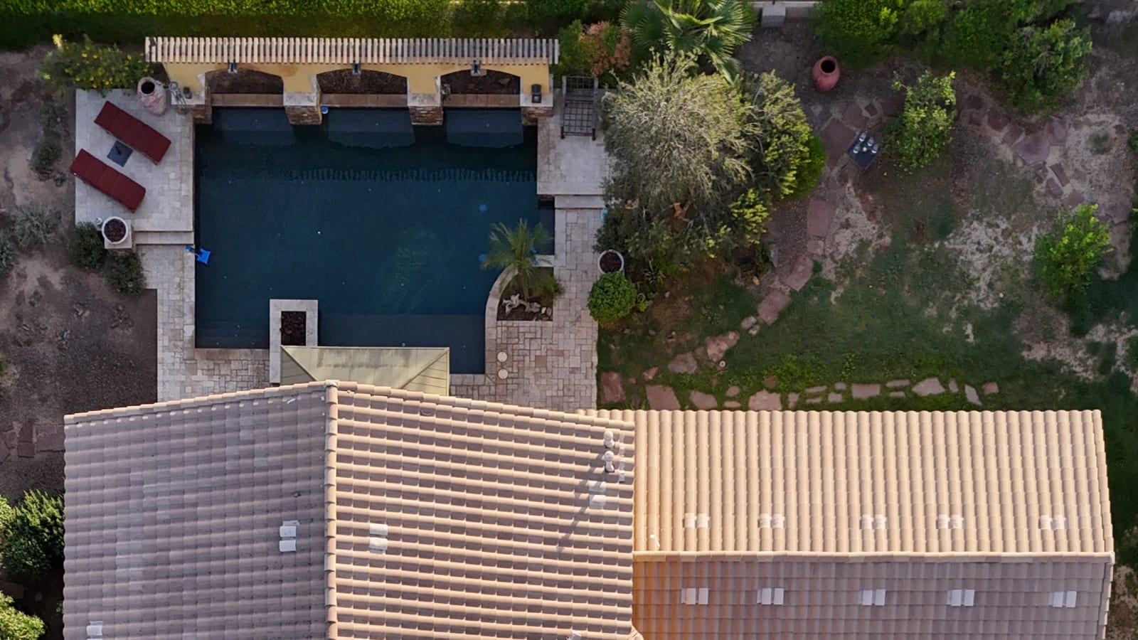 Drone view of a completed Roof Boyz replacement in the Phoenix metro