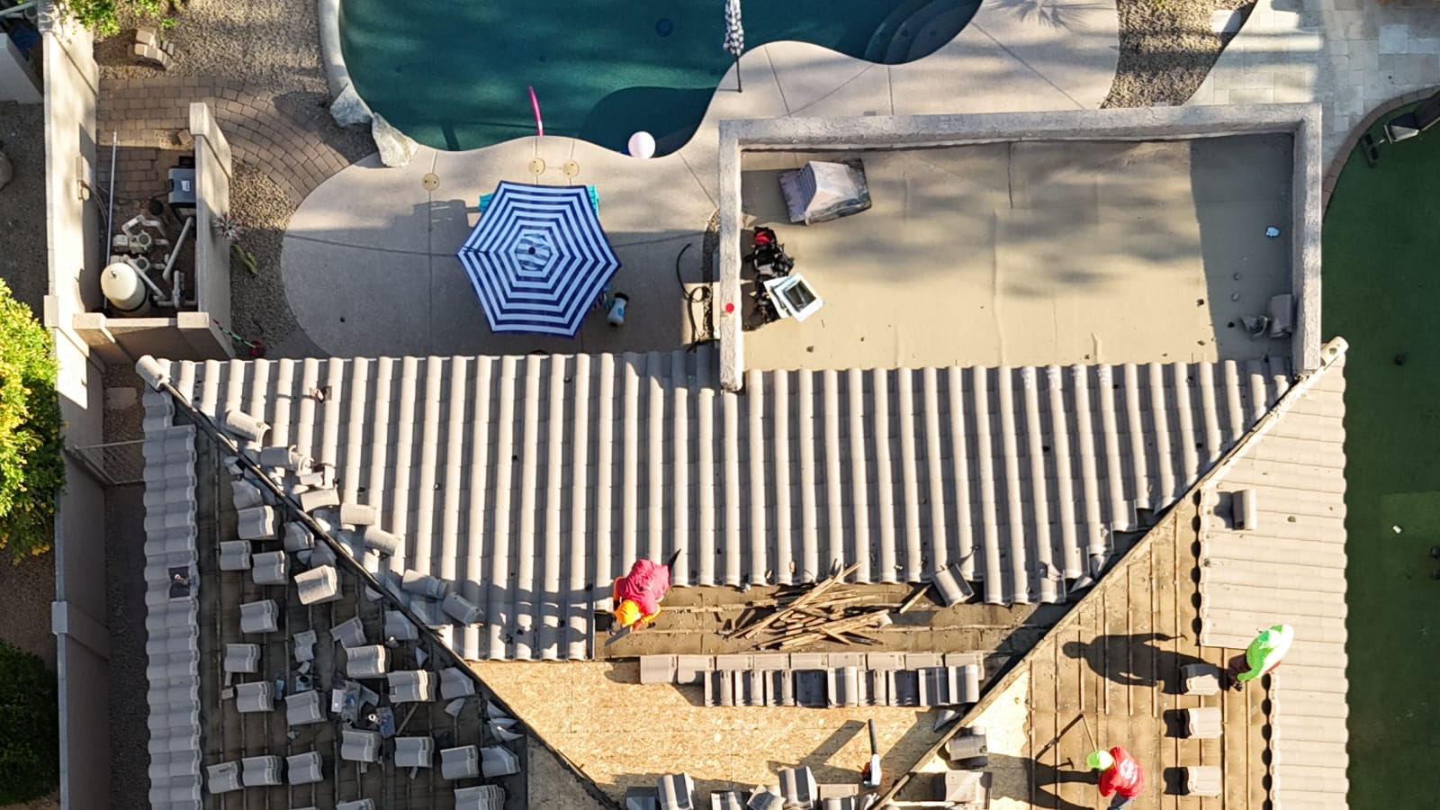 Concrete tile roof in the Phoenix metro by Roof Boyz