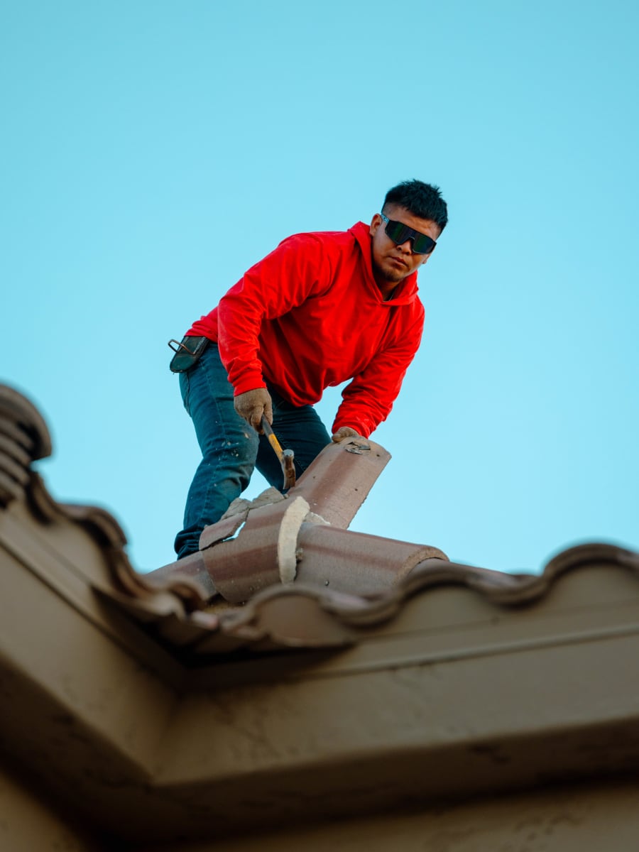 Roof repair project by Roof Boyz in the Phoenix metro
