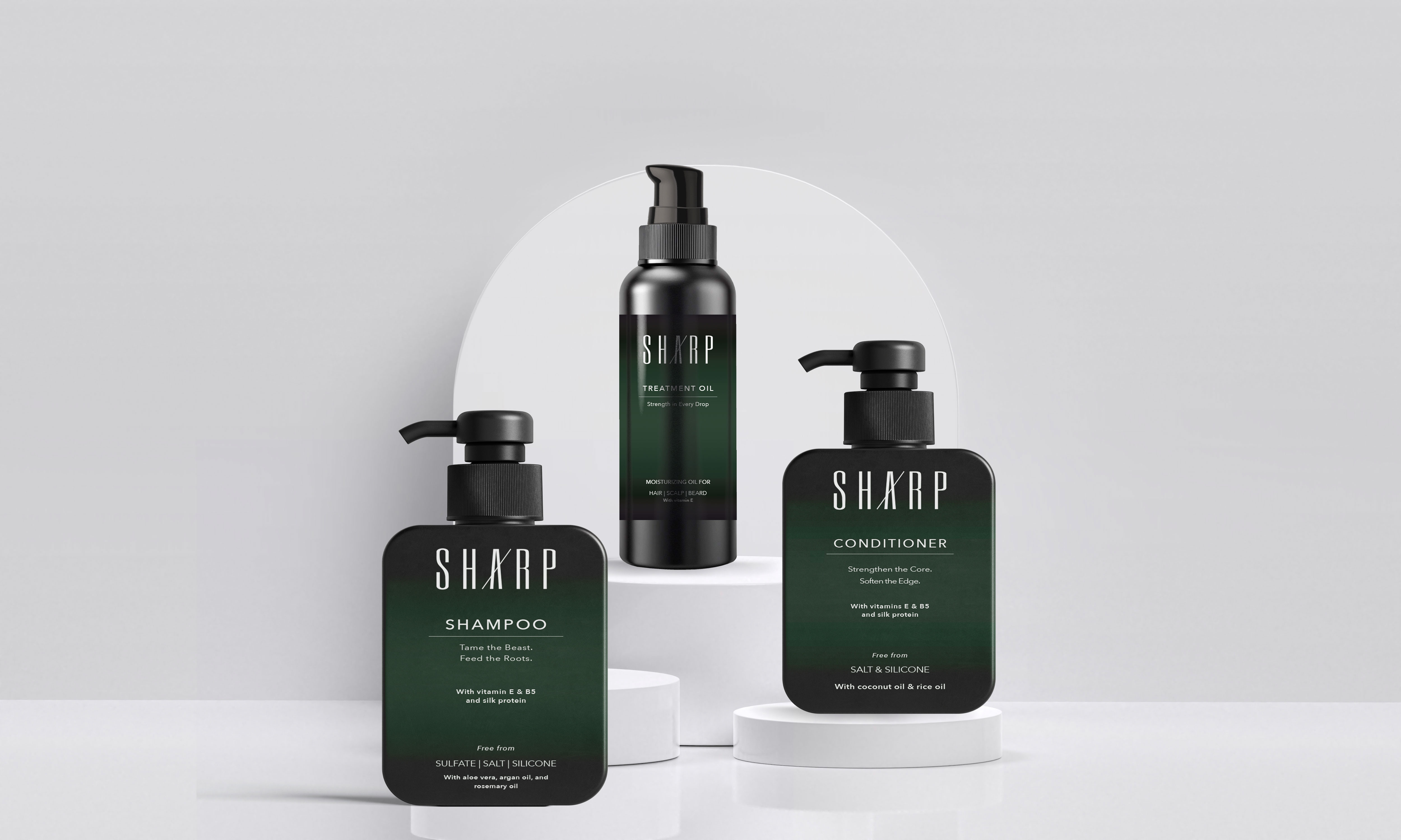Shampoo + Conditioner + Oil Trio