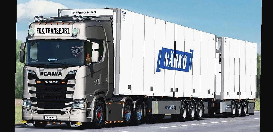 МОД Narko Semi/Full Trailers by Kast v1.3.1 ДЛЯ EURO TRUCK SIMULATOR 2