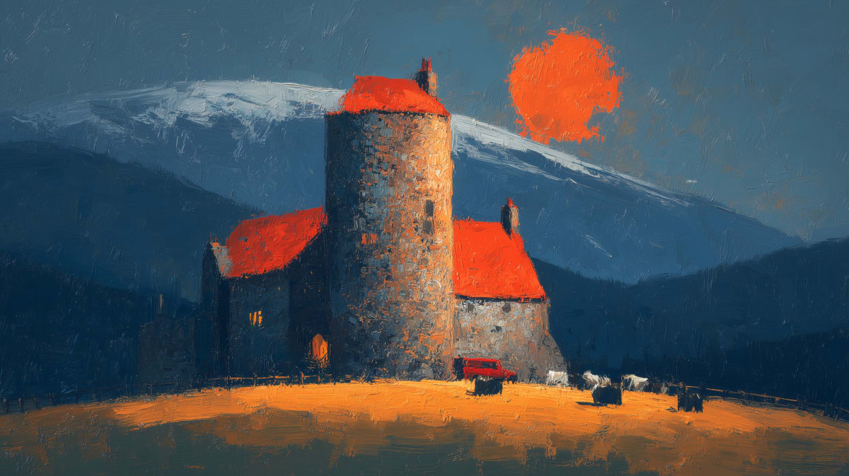 Stone pele tower — border defence of the Northumberland gentry