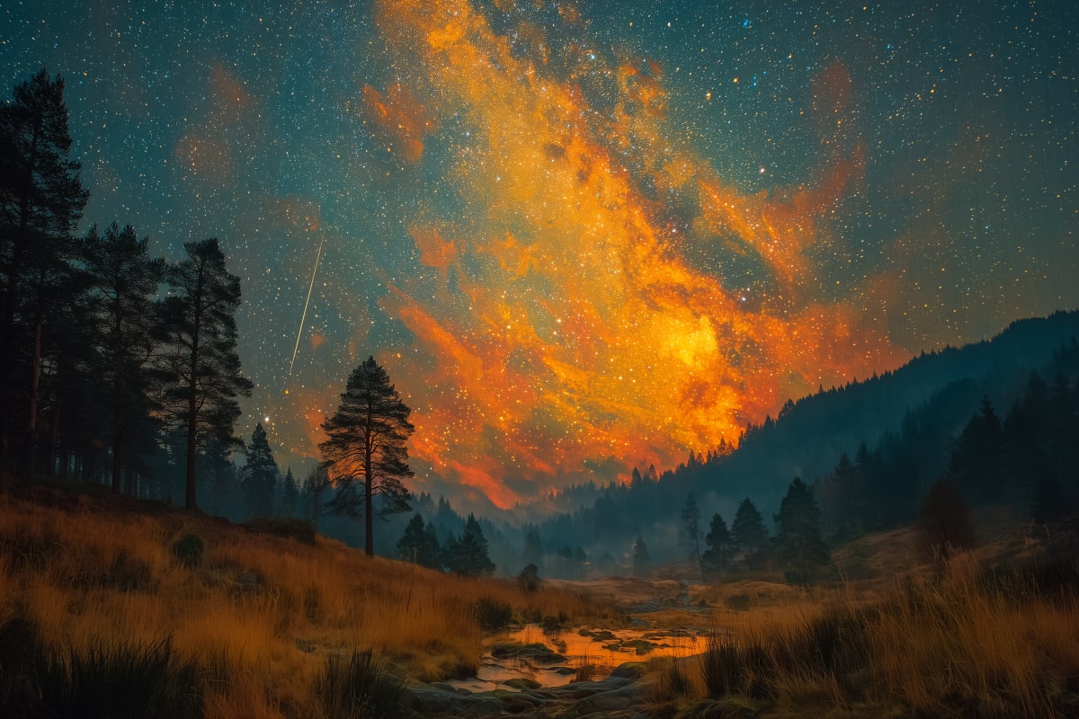 Night sky over Kielder Forest — Gold Tier Dark Sky Park