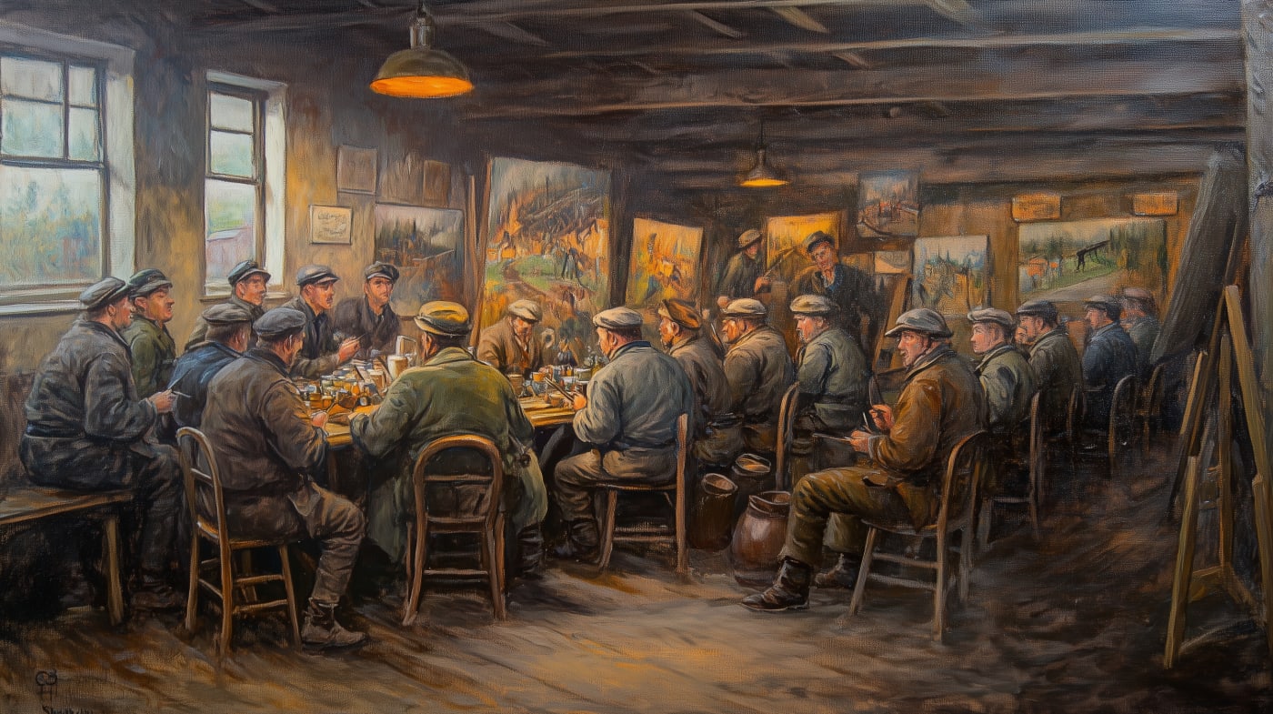 The Pitmen Painters of Ashington — miners painting in a village hall