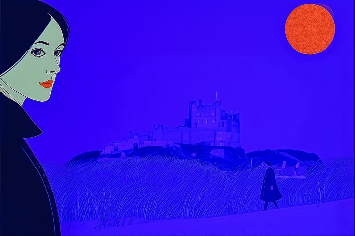 Castle on the Northumberland coast