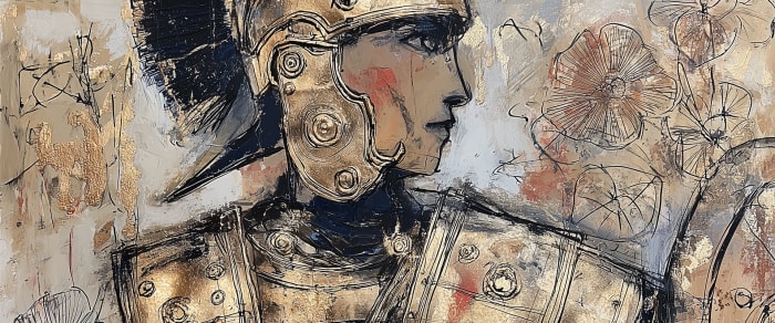 Roman centurion on Hadrian's Wall