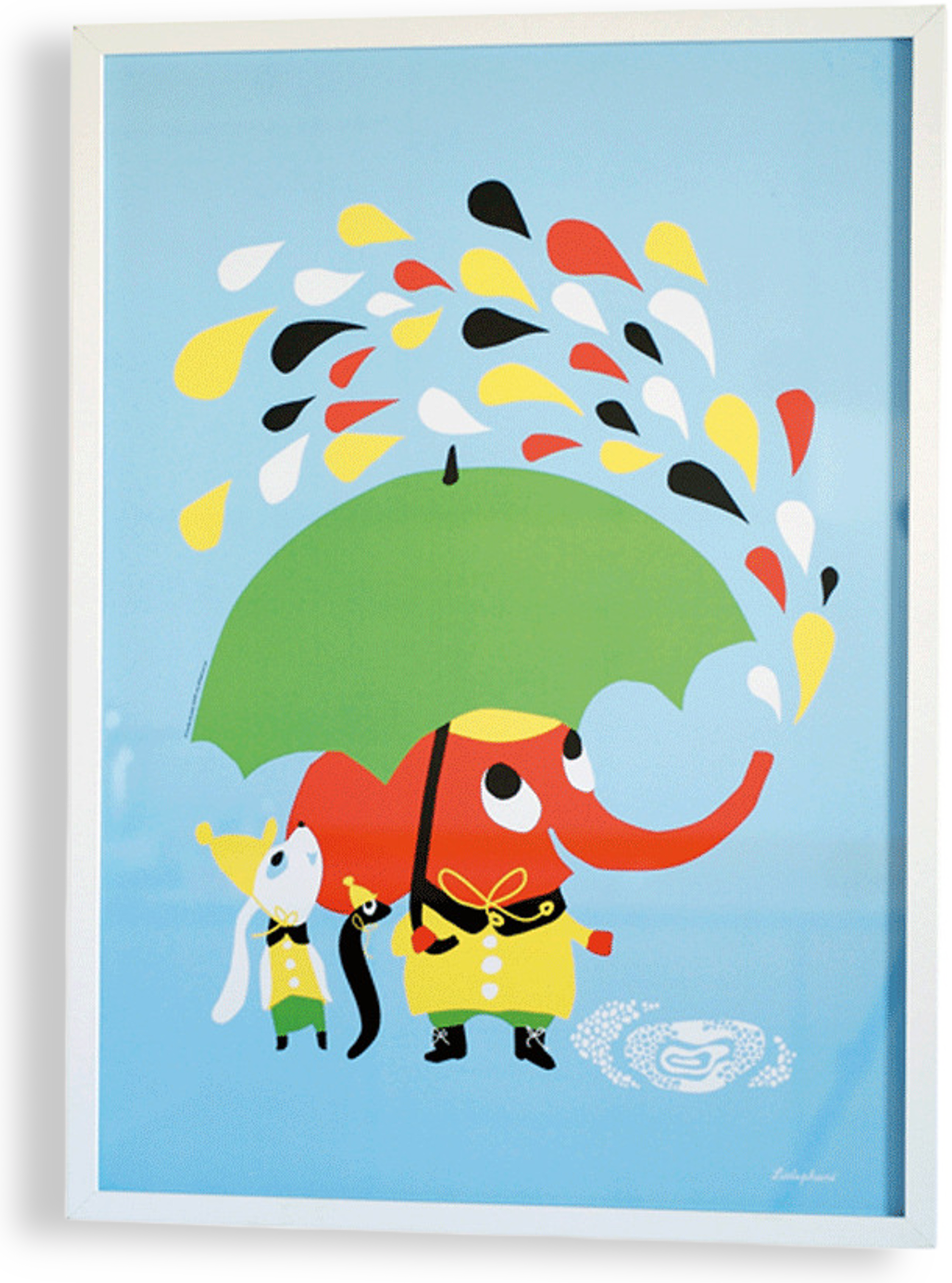 Grafiskt Print, Rain