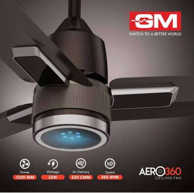 GM AERO 360 BLDC CEILING FAN BROWN GUNMETAL