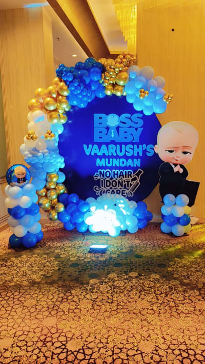 Boss baby theme decorations in Gurugram delhi ncr 98765 54985