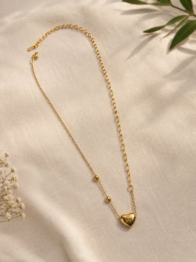 Heart of gold necklace