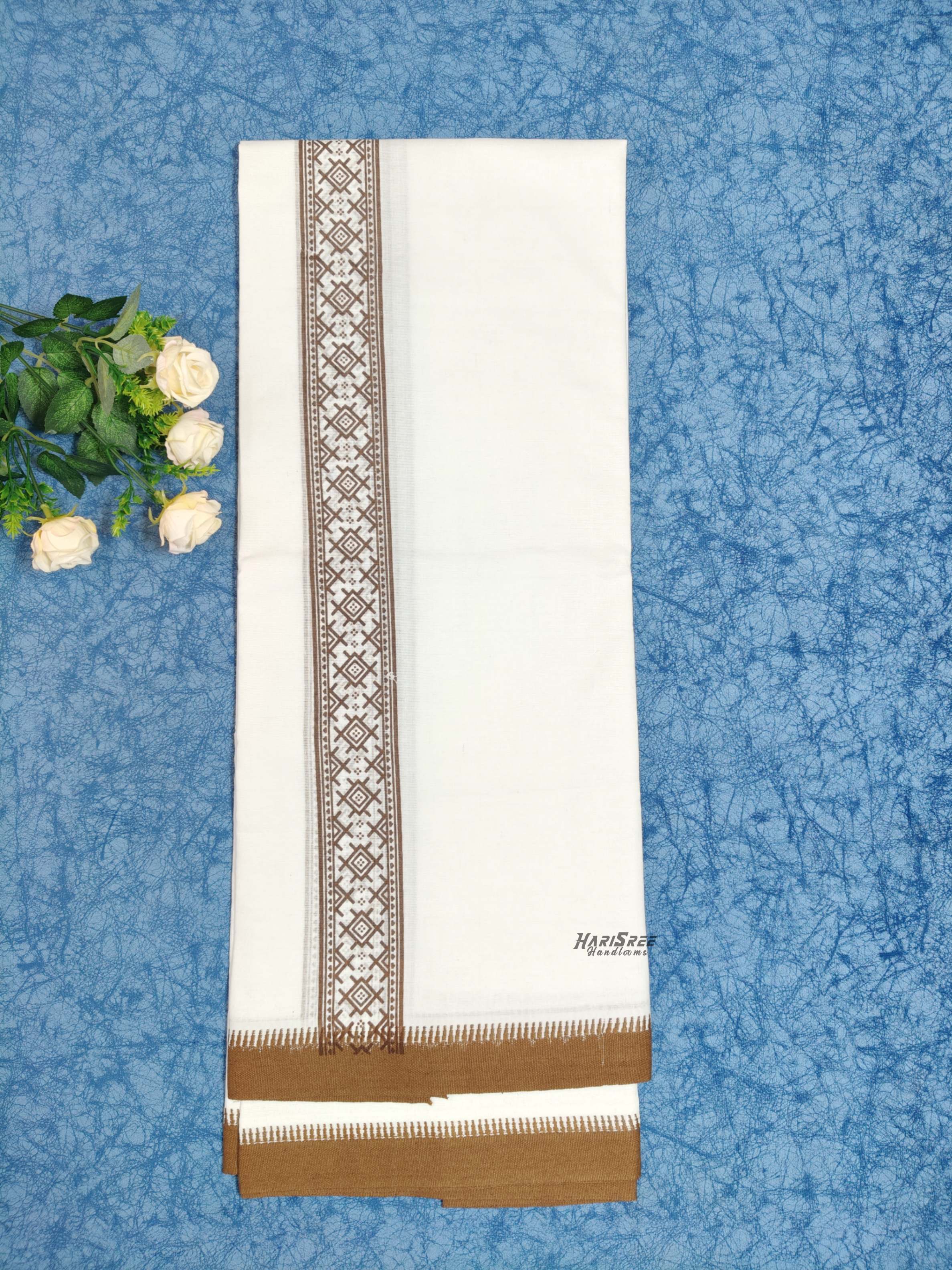 Cotton Single Mundu Colour Printed Desigin - HS6002