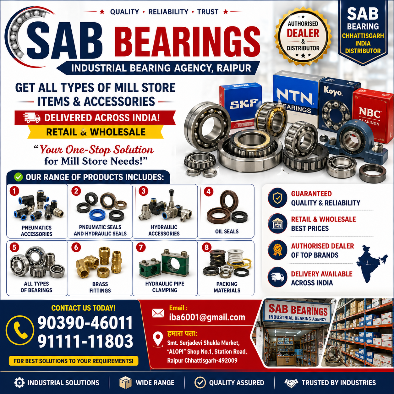 SAB Bearings – Industrial Bearing Agency, Raipur CG gallery