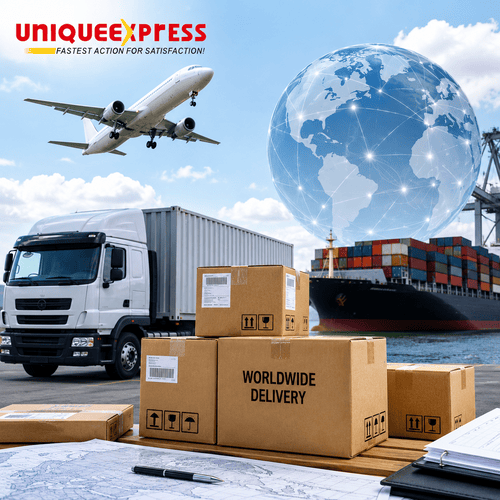 UNIQUE EXPRESS – YOUR TRUSTED LOGISTICS PARTNER in Pune Maharashtra India logo
