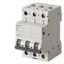Siemens Betagard Miniature Circuit Breaker (MCB), 3 Pole, C Curve, 4A, 10kA – 5SL4304-7RCZ16