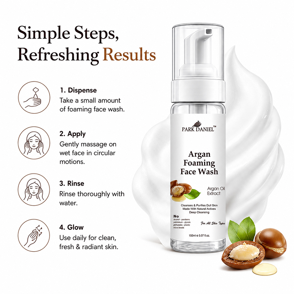 Argan Foaming Face wash