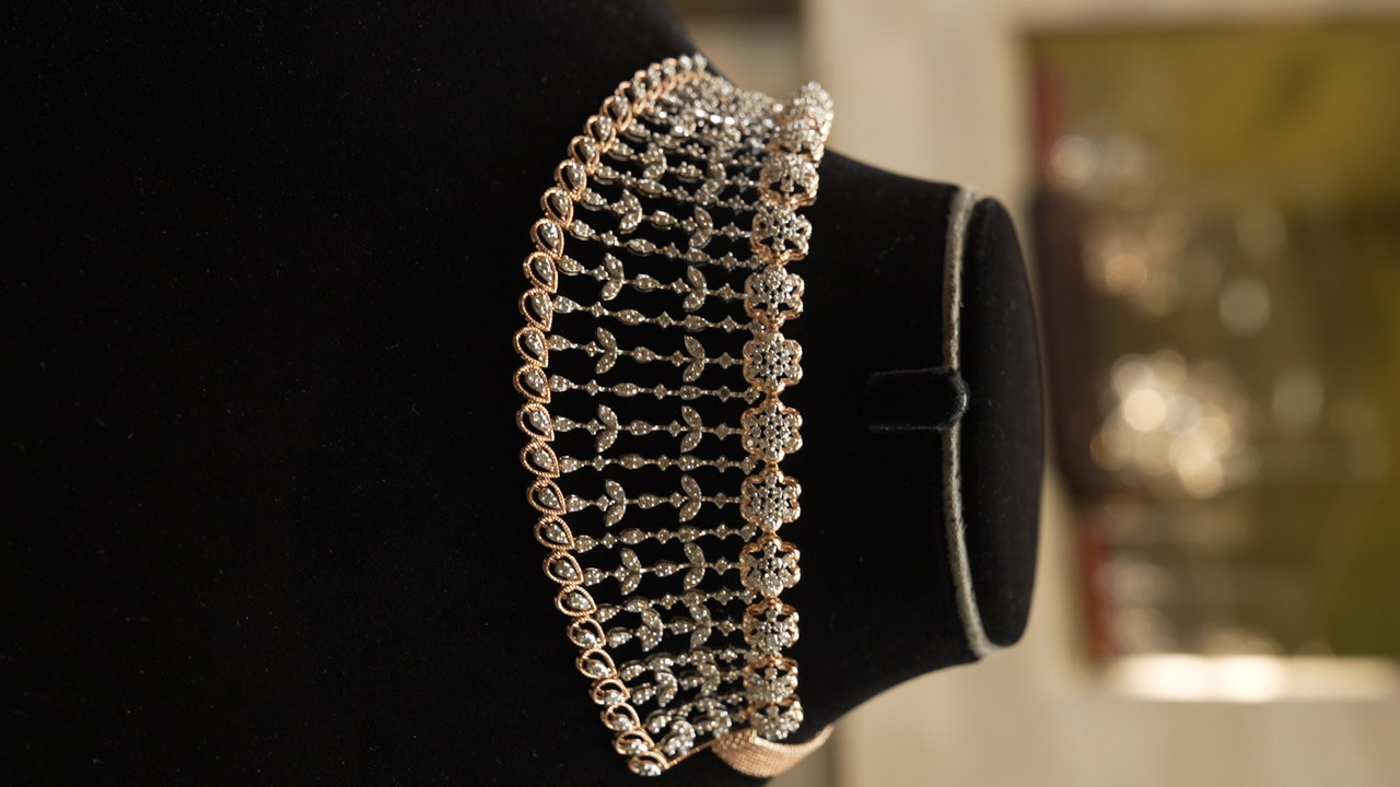 Rose Gold Diamond Choker