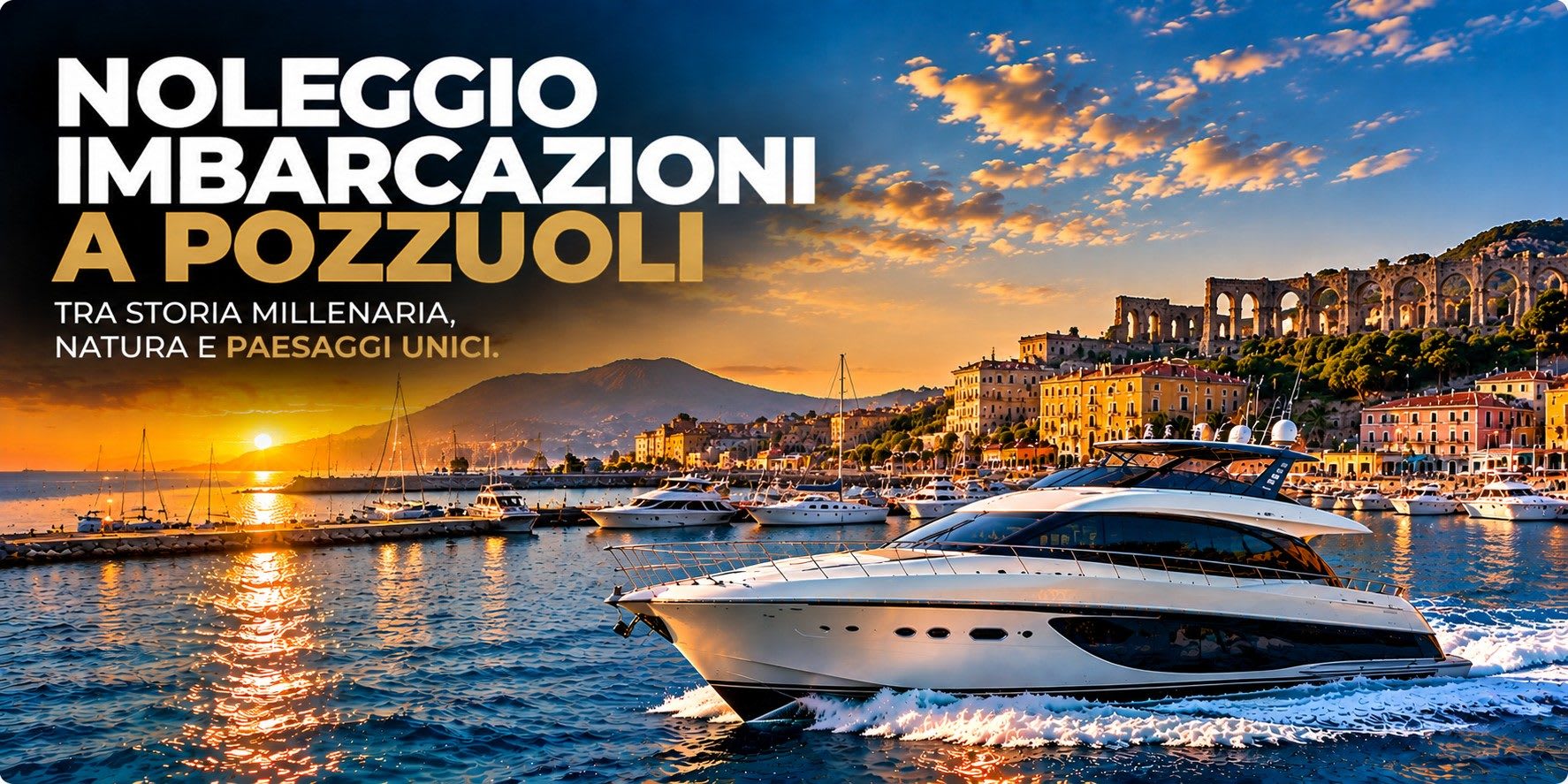 Noleggio barca a Pozzuoli e nei Campi Flegrei con Valet Travel